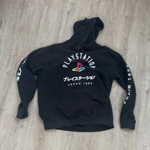 Sony PlayStation Black Hoodie Sweater